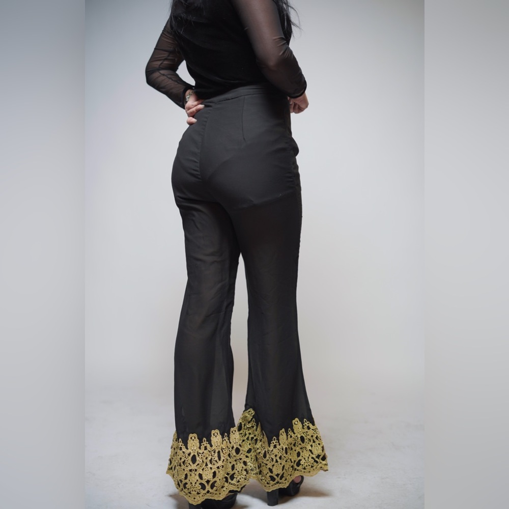 BELL BOTTOM | BLACK | GOLD | M |